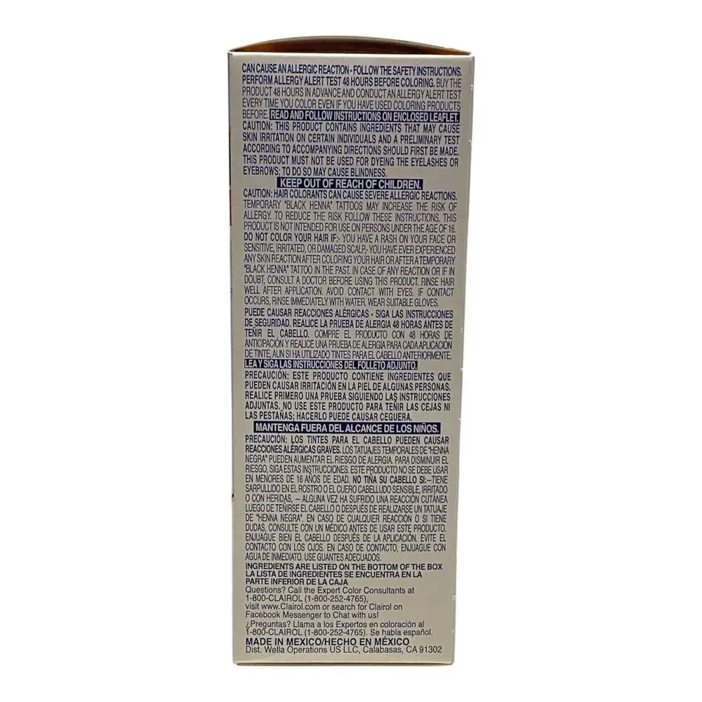 Clairol Nice'n Easy Permanent Hair Dye 2 Black Hair Color, Pack of 3